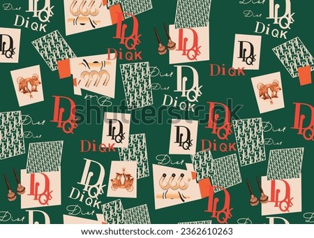 Diqk Pattern Seamless Vector Graphic Design For PJS