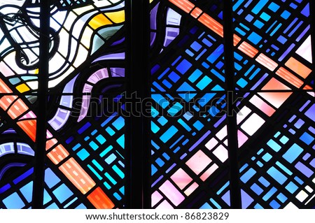 Christmas stained glass patterns: Church | Sunlight Studio Stained
