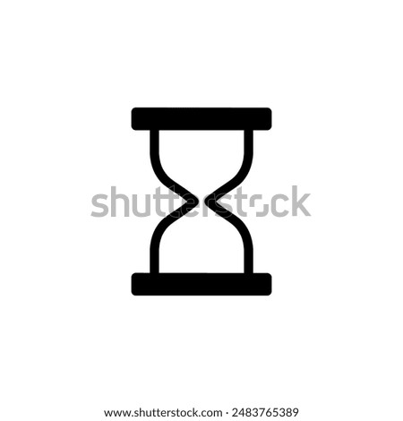 Hourglass icon vector. Hourglass icon. Time icon. Clock icon. Sand clock.