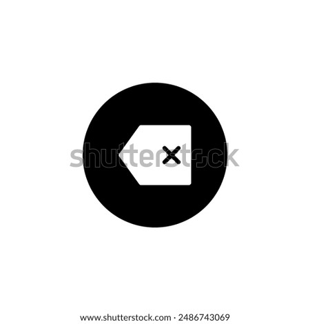 Backspace icon Vector. Delete Symbol vector 