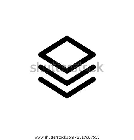 Layer icon vector. Layer symbol.