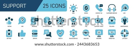 duo tone style icon support.contains call,chat,contact,discussion,info,information,trust,document,satisfaction,satisfied,sharing,voting.