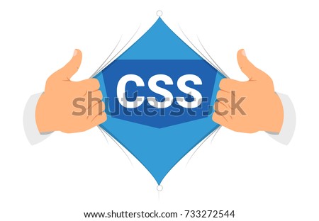 Opening shirt CSS 3 vector illustration. Man open shirt to show 