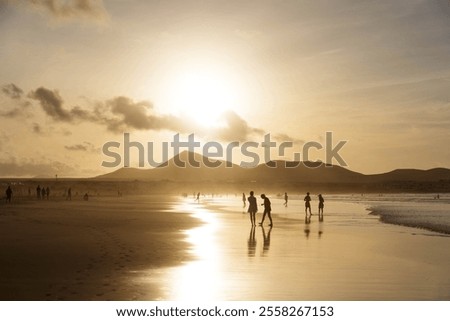 Similar – Image, Stock Photo water in lanzarote  stone sky cloud beach   musk    summer