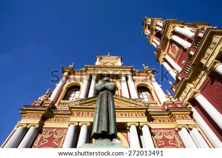 Facade of the San Francisco Church in Salta Capital, Salta, Northern Argentina