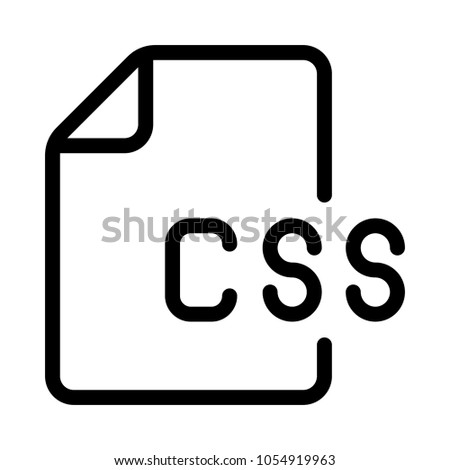 css file  vector icon