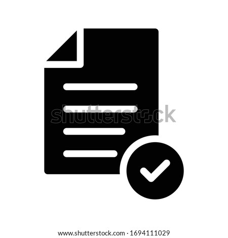 sheet vector glyph flat icon 