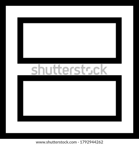 layout vector thin line icon 