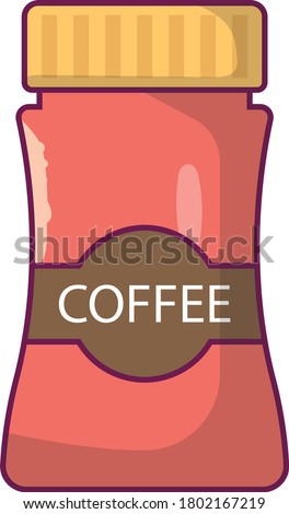 coffee vector flat color icon 