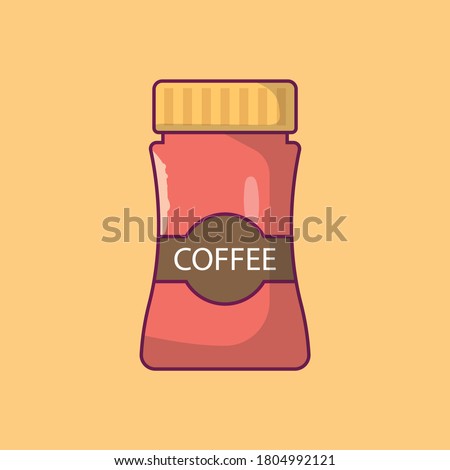 coffee vector flat color icon