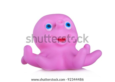 Pink Rubber Octopus. Toy Stock Photo 92344486 : Shutterstock