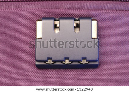 Luggage safety - suitcase lock open and unsecured
