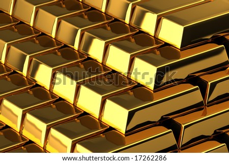 A Pile Of Nice Shiny Gold Bars Stock Photo 17262286 : Shutterstock