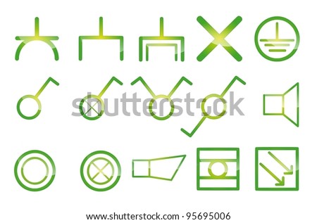 symbols for switches and sockets..