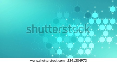 Abstract design element with geometric background of hexagons shape pattern. Vector illustration