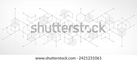 The graphic design elements with isometric shape blocks. Vector illustration of abstract geometric background.