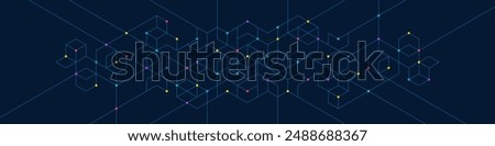 Abstract vector background with simple geometric figures and dots. Graphic design element and polygonal shape pattern