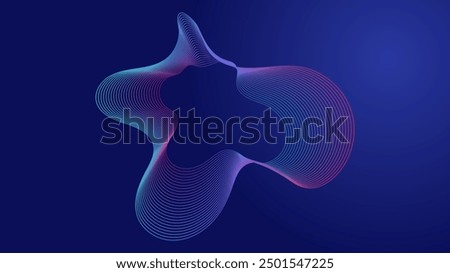 Blue and purple violet vector abstract particles soundwave background