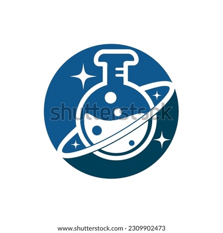 Planet Lab Logo Design Illustration vector planet lab logo