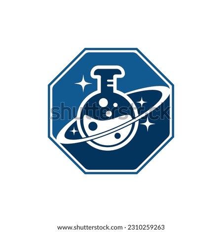 Planet Lab Logo Design Illustration vector planet lab logo