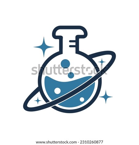 Planet Lab Logo Design Illustration vector planet lab logo