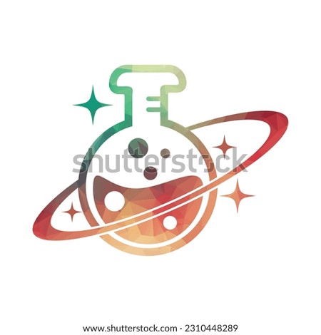 Planet Lab Logo Design Illustration vector planet lab logo