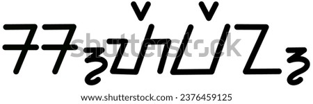 Illustration vector graphic of the name Steven, sundanese script, unique font