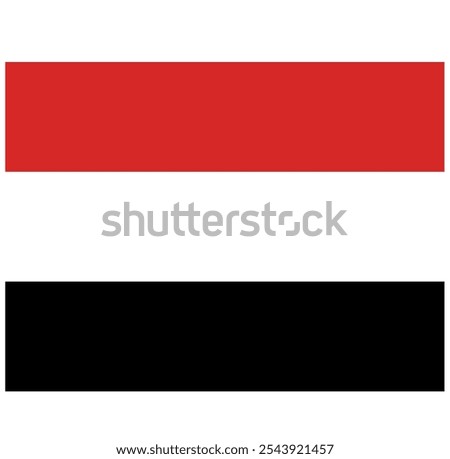 Illustration vector graphic of the Yemen flag