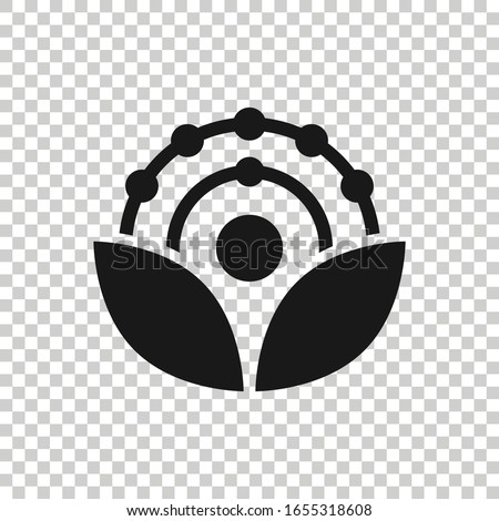 Antioxidant icon in flat style. Molecule vector illustration on white isolated background. Detox business concept. Imagine de stoc © 