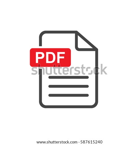 PDF download vector icon. Simple flat pictogram for business, marketing, internet concept. Vector illustration on white background.