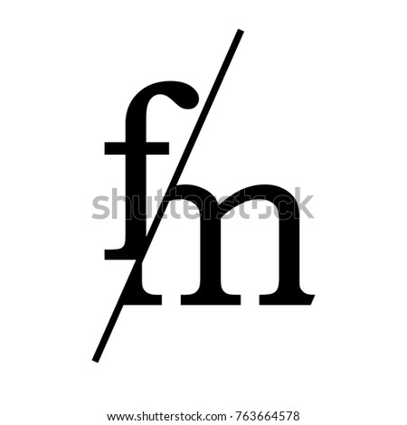 radial frequency fm symbol