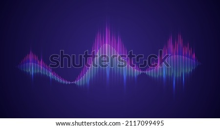 Vector Illustration Colorful Sound Wave Equalizer 