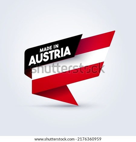 Made In Austria Pin Flag