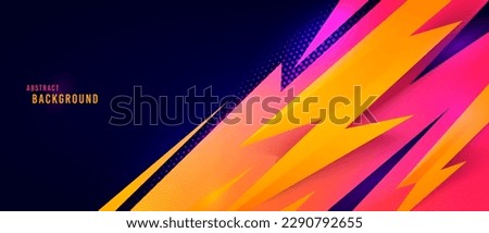 Abstract Colorful Power Lightning Background