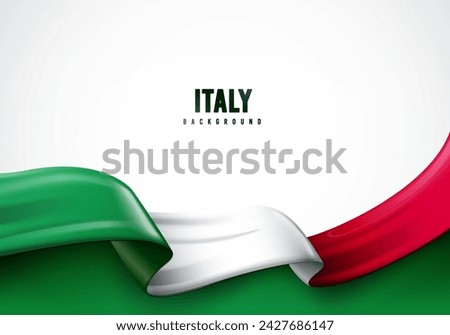 Waving Italian Flag. Italy Concept Background