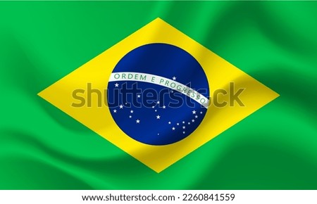 Vector Brazilian flag. Brazil flag. Flag of Brazil. Brazil flag illustration. Brazilian background