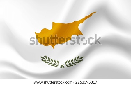 Flag of Cyprus. Cyprus flag. Official colors and proportion. Cyprusbanner. Symbol of Cyprus.
