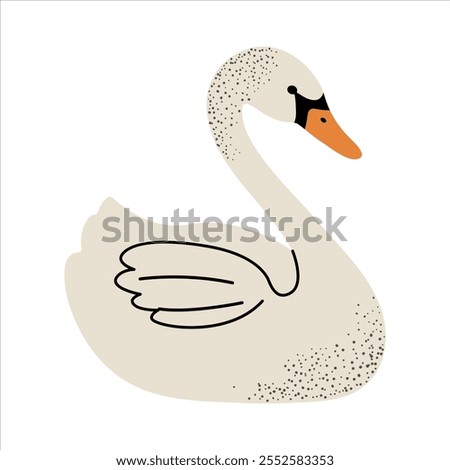 Image, Stock Photo Swan lake