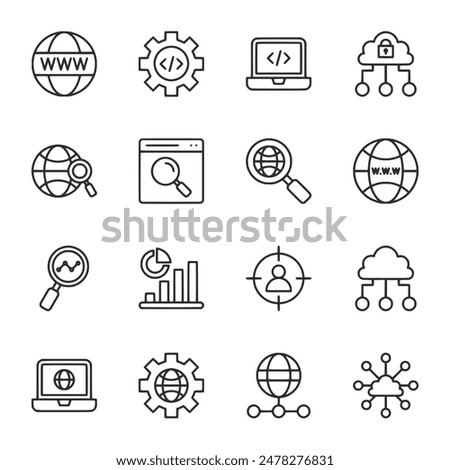 Marketing And SEO icon set