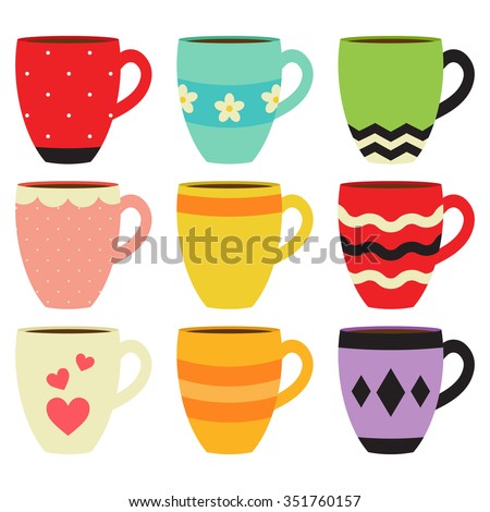 Colorful Coffee Mug Collection