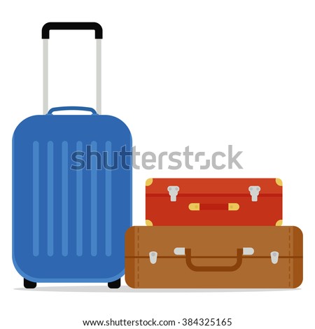 Travel Suitcases Vector