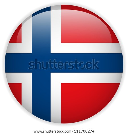 Vector - Norway Flag Glossy Button