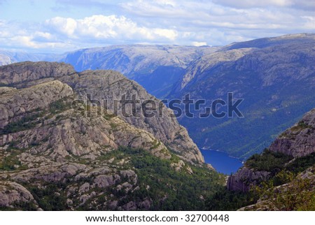 Beautiful view of the Norwegian fjord - Northern Europe