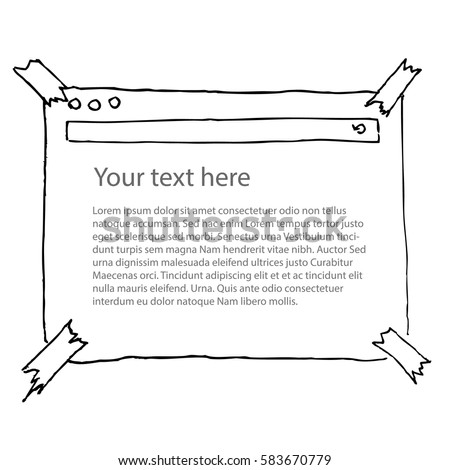 Homepage/Browser - vector drawing