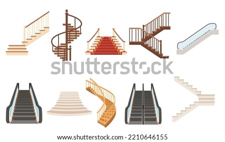 Similar – Image, Stock Photo spiral stairs High-rise