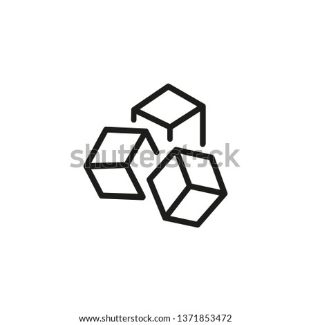 Product unit line icon. Marketing, presentation, advertising. Abstract product concept. Vector illustration can be used for topics like promotion, business, development