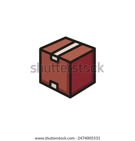 Parcel line icon. Package, box, post. Delivery concept. Vector illustration can be used for topics like shipping, distribution, mail