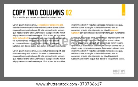 Two Columns Text Slide
