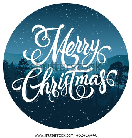 Merry Christmas Lettering 2 Stock Vector Illustration 462416440 : Shutterstock