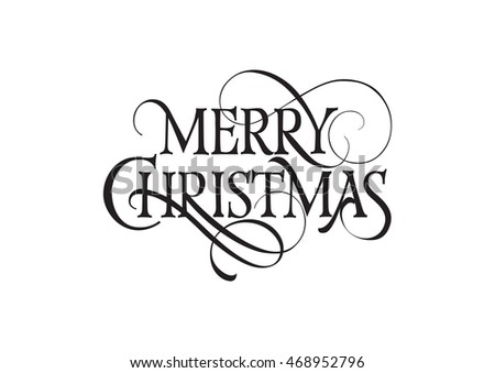 Vector Images, Illustrations and Cliparts: Merry Christmas Lettering 1 ...